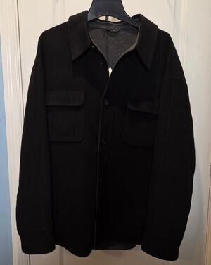 NWT Fendi black and gray Cashmere jacket sz 56 Authentic
